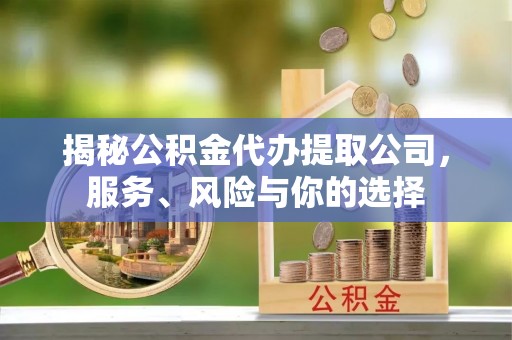 江东揭秘公积金代办提取公司，服务、风险与你的选择