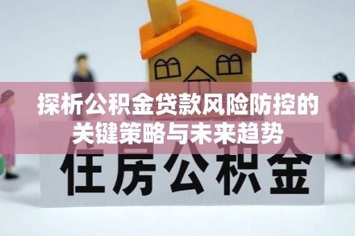 江东探析公积金贷款风险防控的关键策略与未来趋势