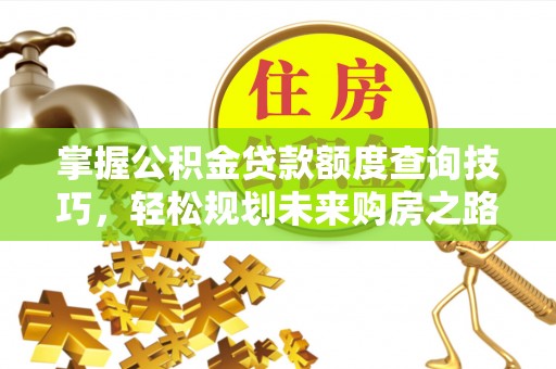 江东掌握公积金贷款额度查询技巧，轻松规划未来购房之路
