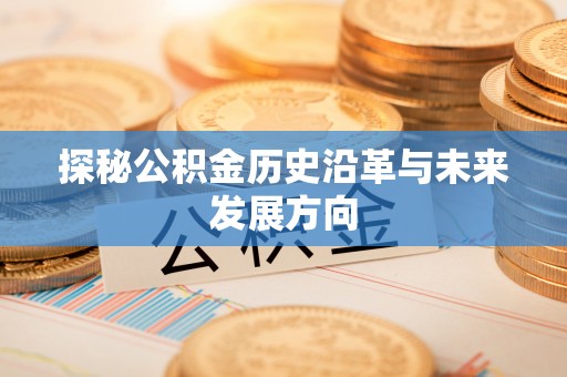 江东探秘公积金历史沿革与未来发展方向