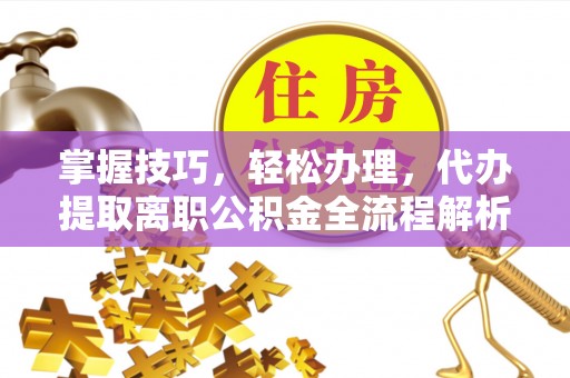 江东掌握技巧，轻松办理，代办提取离职公积金全流程解析