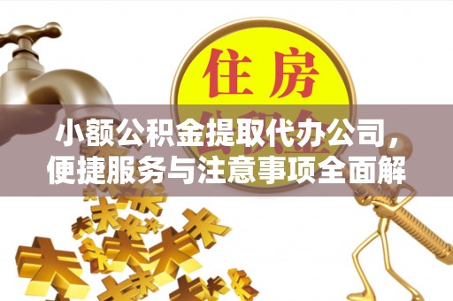 江东小额公积金提取代办公司，便捷服务与注意事项全面解析