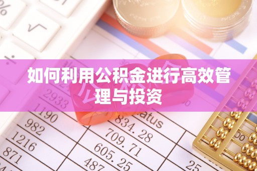 江东如何利用公积金进行高效管理与投资